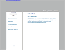 Tablet Screenshot of perfect-pond.be